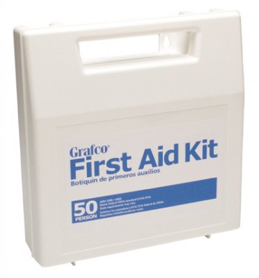 Grafco - First Aid Kit 50 Person Weatherproof / Plastic Case - 1799-50P