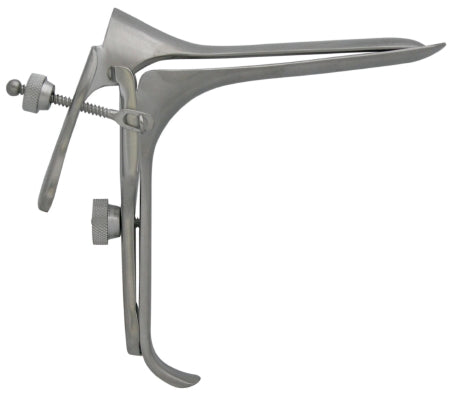 BR Surgical BR Surgical Vaginal Speculum Pederson NonSterile Surgical Grade German Stainless Steel Large Double Blade Duckbill Reusable Without Light Source Capability - BR70-12003