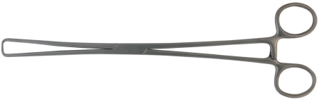 BR Surgical - Tenaculum Forceps Schroeder-Braun 9-3/4 Inch Length Surgical Grade Stainless Steel NonSterile Ratchet Lock Finger Ring Handle Straight 1 X 1 Prongs - BR70-50425