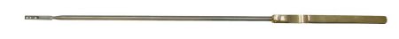 BR Surgical - Endocervical Biopsy Curette Kevorkian 12 Inch Length Flat Handle 4 mm Tip Straight Fenestrated Rectangular Tip - BR70-59440