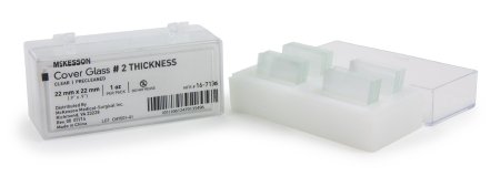 McKesson McKesson Cover Glass Square #2 Thickness 22 X 22 mm - 16-7136