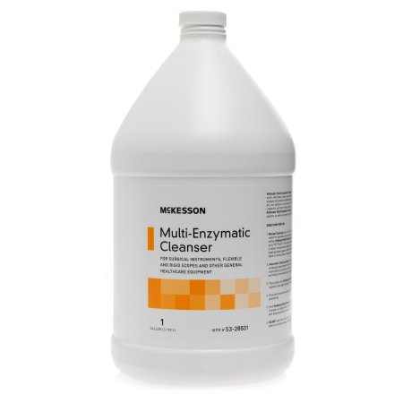 McKesson - Multi-Enzymatic Instrument Detergent Liquid 1 gal. Jug Eucalyptus Spearmint Scent - 53-28501