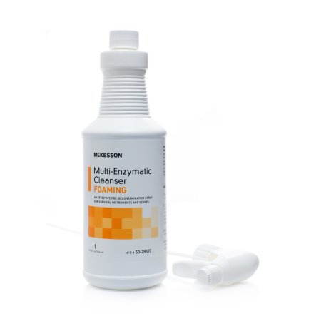 McKesson McKesson Multi-Enzymatic Instrument Detergent Foam RTU 1 Quart Bottle Fresh Rain Scent - 53-28517