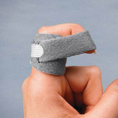 3PP Final Flexion Wrap - Finger Wrap One Size Fits Most Hook and Loop Strap Closure Left Hand Gray - 927275
