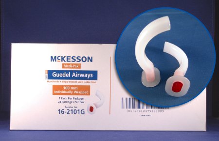 McKesson - Oropharyngeal Airway Guedel 50 mm Length Blue - 16-251G