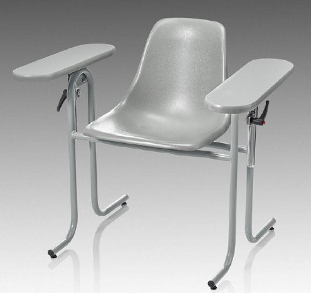McKesson McKesson Blood Drawing Chair Double Fixed Armrests Gray - 63-20PSF