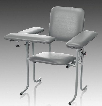 McKesson McKesson Blood Drawing Chair 1-Straight Arm, 1-Flip-Up Arm Gray - 63-20PSFF