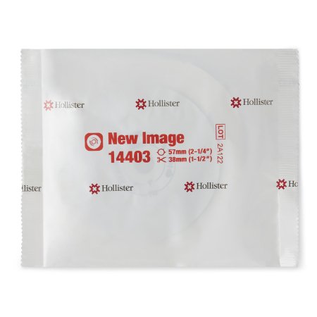 FlexWear - Ostomy Barrier Trim to Fit, Standard Wear Adhesive Tape 57 mm Flange Red Code System Hydrocolloid Up to 1-1/2 Inch Opening - 14403