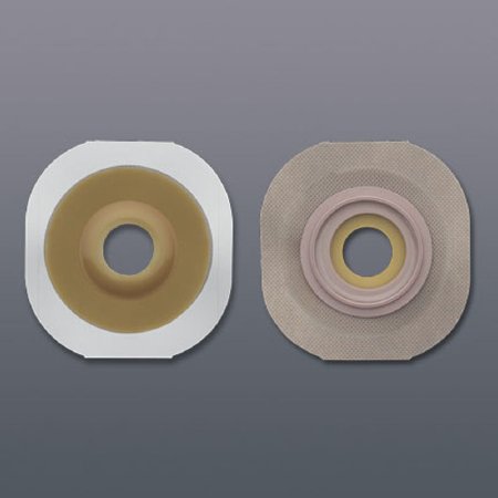 FlexWear - Ostomy Barrier Precut, Standard Wear Adhesive Tape 44 mm Flange Green Code System Hydrocolloid 7/8 Inch Opening - 14503