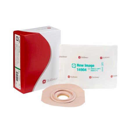 Flextend - Ostomy Barrier FlexTend Precut, Extended Wear Adhesive Tape 44 mm Flange Green Code System Hydrocolloid 1 Inch Opening - 14904