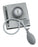 DuraShock - Aneroid Sphygmomanometer Unit 1-Tube Small Adult / Child Size 10 Cuff - DS44-10