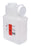 Post Medical Sharps Container 1.5 Gallon Clear Leak Tight Locking Top - 2201-LPBW
