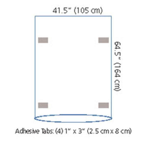 Medical Concepts Develop Cover C-Arm 41-1/2X64-1/2" Clear Sterile 10/Ca - D1013