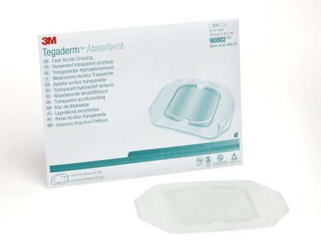 3M Tegaderm Tranparent Film Dressing Oval 5-7/8 X 6 Inch 2 Tab Delivery Without Label Sterile - 90802