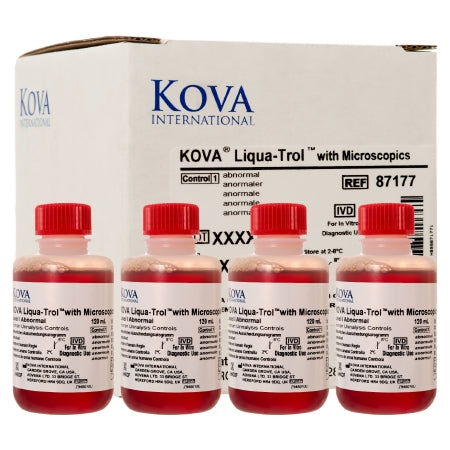 Kova Liqua-Trol - Urinalysis Control Urine Dipstick Testing Abnormal Level with Microscopics 4 X 120 mL - Kova International - 87177