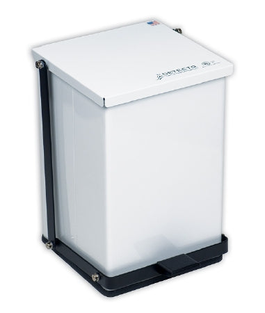 Detecto Scale Detecto Trash Can 100 Quart Square Red Baked Epoxy Steel Step On - P-100R