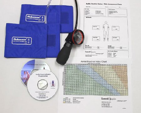 Cooper Surgical ABI Kit With Aneriod, 10 cm Cuff, 12 cm Cuff, 50 Report Forms, ABI Chart, Training CD L250AB, L250AC, Hand Held and Table Top Doppler - K150