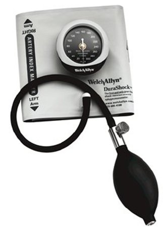 DuraShock - Aneroid Sphygmomanometer Unit 2-Tubes Adult Size 13 Cuff - DS45-13CB
