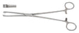 Miltex Vantage Tissue Forceps 9 Inch Floor Grade Stainless Steel NonSterile Ratchet Lock Finger Ring Handle Straight - V930-856