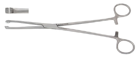 Vantage - Tissue Forceps 9 Inch Length Floor Grade Stainless Steel NonSterile Ratchet Lock Finger Ring Handle Straight - V930-856