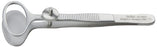 Miltex - Chalazion Forceps Desmarres 3-1/2 Inch Length OR Grade German Stainless Steel NonSterile NonLocking Thumb Handle Straight Serrated Tip - 18-1202