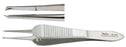 Miltex Miltex Suture Forceps Manhattan 3-1/2 Inch OR Grade Stainless Steel (German) NonSterile NonLocking Thumb Handle Straight Smooth Tips w/1 X 2 Teeth - 18-975