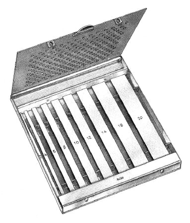 Miltex - Osteotome Set Swiss Various Straight Blade OR Grade Stainless Steel NonSterile 5 Inch Length - 27-610