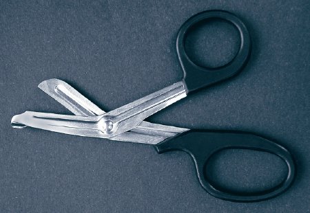 McKesson McKesson Argent Utility Scissors 7-1/2 Inch Surgical Grade Stainless Steel Finger Ring Handle - 43-1-105