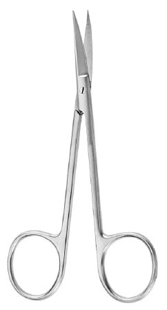 McKesson McKesson Argent Iris Scissors 4 Inch Surgical Grade Stainless Steel Finger Ring Handle Sharp/Sharp - 43-1-103