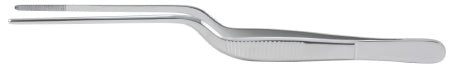 McKesson McKesson Argent Ear Forceps Lucae 5-1/2 Inch Surgical Grade Stainless Steel NonSterile Thumb Handle Serrated, Bayonet Shaped - 43-1-182