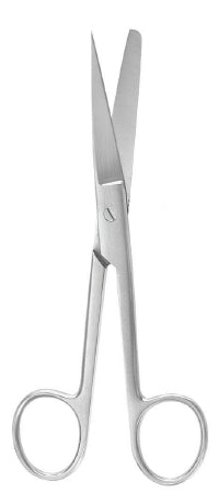 McKesson McKesson Argent Operating Scissors 4-1/2 Inch Surgical Grade Stainless Steel Finger Ring Handle Straight Sharp/Blunt - 43-1-265