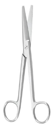 McKesson McKesson Argent Dissecting Scissors Mayo 5-1/2 Inch Surgical Grade Stainless Steel NonSterile Finger Ring Handle Curved - 43-1-330