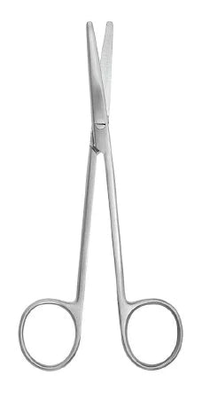 McKesson Argent - Dissecting Scissors Metzenbaum 7 Inch Length Surgical Grade Stainless Steel NonSterile Finger Ring Handle Curved Blunt Tip / Blunt Tip - 43-1-340