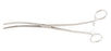 McKesson Argent - Dressing Forceps Bozeman 10-1/2 Inch Length Surgical Grade Stainless Steel NonSterile Ratchet Lock Finger Ring Handle Double Curved Serrated Tips - 43-1-374