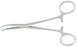 McKesson McKesson Argent Hemostatic Forceps Kelly 5-1/2 Inch Surgical Grade Stainless Steel NonSterile Ratchet Lock Finger Ring Handle Curved - 43-1-442