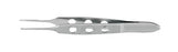 McKesson Argent - Tissue Forceps Bishop-Harmon 3-3/8 Inch Length Surgical Grade Stainless Steel NonSterile NonLocking Thumb Handle Straight 0.7 mm Wide Tips with 1 X 2 Teeth - 43-1-764