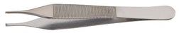McKesson McKesson Argent Tissue Forceps Adson 4-3/4 Inch Surgical Grade Stainless Steel NonSterile NonLocking Thumb Handle Straight 1 X 2 Teeth - 43-1-775