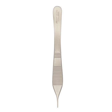 McKesson Argent - Tissue Forceps Adson 4-3/4 Inch Length Surgical Grade Stainless Steel NonSterile NonLocking Thumb Handle Straight Delicate Tips with 1 X 2 Teeth - 43-1-776