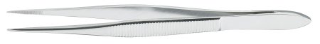 McKesson Argent - Splinter Forceps Francis 3-1/2 Inch Length Surgical Grade Stainless Steel NonSterile NonLocking Thumb Handle Straight Circular Paddle, Ring Tip - 43-1-777