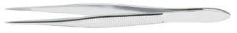 McKesson McKesson Argent Splinter Forceps 4-1/2 Inch Surgical Grade Stainless Steel NonSterile NonLocking Thumb Handle - 43-1-781