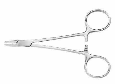 McKesson Argent - Needle Holder 4-3/4 Inch Length Serrated Jaws Finger Ring Handle - 43-1-826