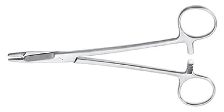 McKesson McKesson Argent Needle Holder 6-1/2 Inch Serrated Jaws Finger Ring Handle - 43-1-877