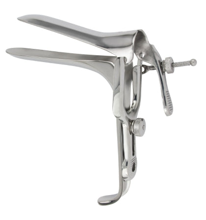 McKesson McKesson Vaginal Speculum Graves NonSterile Office Grade Stainless Steel Small Double Blade Duckbill Reusable Without Light Source Capability - 43-2-303