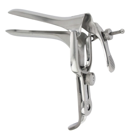McKesson McKesson Vaginal Speculum Graves NonSterile Office Grade Stainless Steel Large Double Blade Duckbill Reusable Without Light Source Capability - 43-2-324