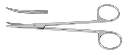 McKesson - Dissecting Scissors Mayo 5-1/2 Inch Length Office Grade Stainless Steel Finger Ring Handle Curved - 43-2-330