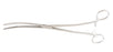McKesson McKesson Dressing Forceps Bozeman 10-1/2 Inch Office Grade Stainless Steel NonSterile Ratchet Lock Finger Ring Handle Double Curved Serrated Tips - 43-2-374