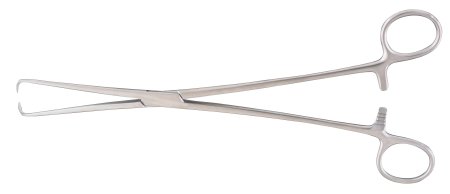 McKesson McKesson Uterine Tenaculum Forceps Schroeder-Braun 9-3/4 Inch Office Grade Stainless Steel NonSterile Finger Ring Handle Straight - 43-2-386