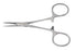 McKesson McKesson Hemostatic Forceps Hartmann-Mosquito 3-1/2 Inch Office Grade Stainless Steel NonSterile Ratchet Lock Finger Ring Handle Curved - 43-2-421
