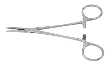 McKesson - Hemostatic Forceps Halsted-Mosquito 5 Inch Length Office Grade Stainless Steel NonSterile Ratchet Lock Finger Ring Handle Straight - 43-2-426