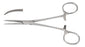 McKesson McKesson Hemostatic Forceps Crile 5-1/2 Inch Office Grade Stainless Steel NonSterile Ratchet Lock Finger Ring Handle Curved - 43-2-452